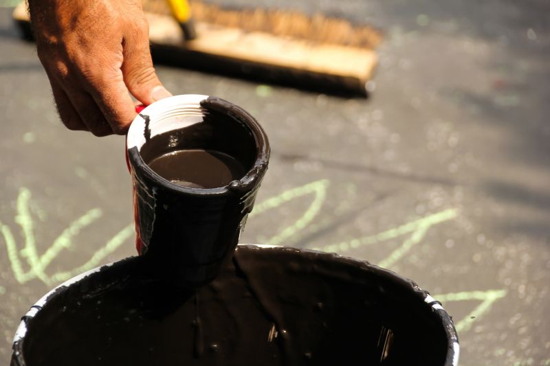 Blacktop Sealcoating detail