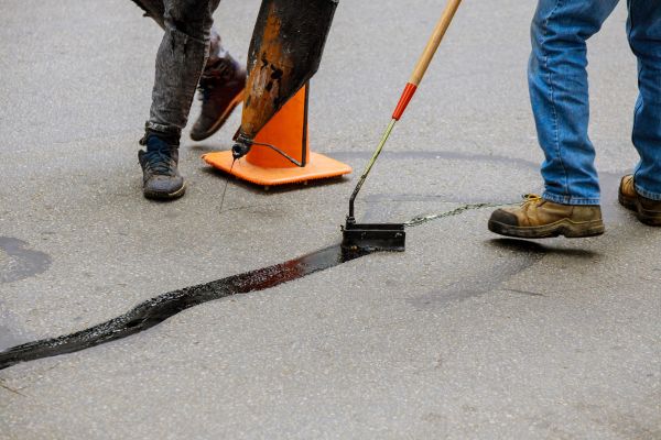 Parking Lot Crack Sealing in Auburn